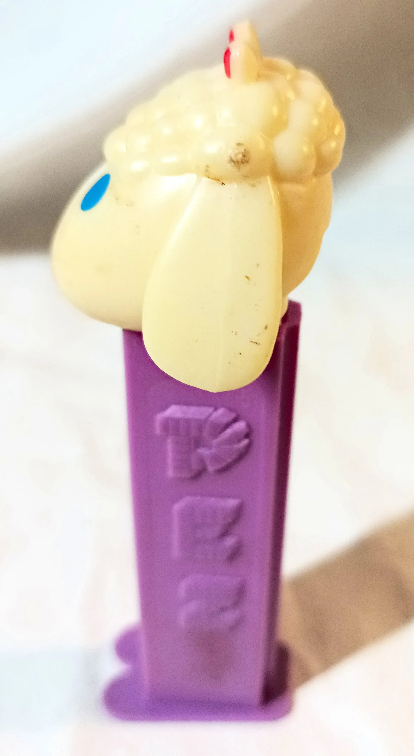 Pez Lamb Chop Candy Dispenser Purple Yugoslavia 1980's - TulipStuff
