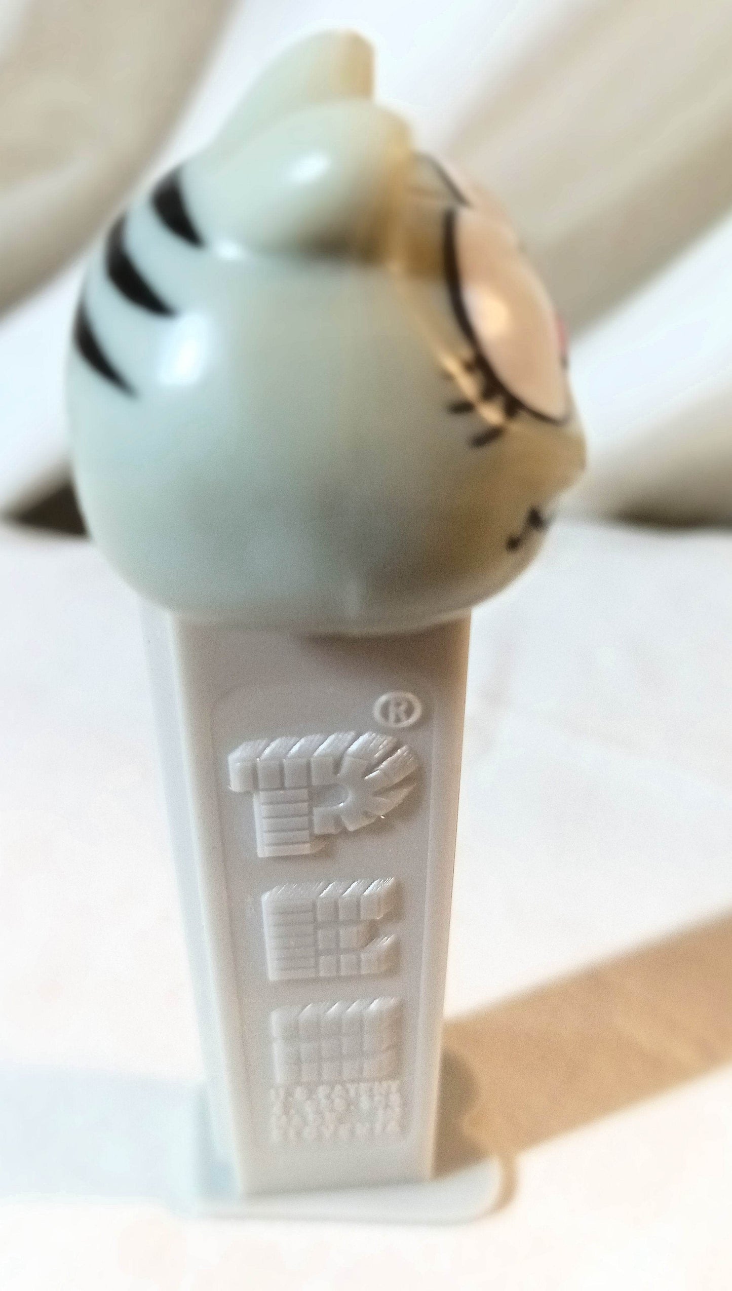 Pez Nermal Grey Tabby Cat (from Garfield) Candy Dispenser Slovenia 1991 - TulipStuff