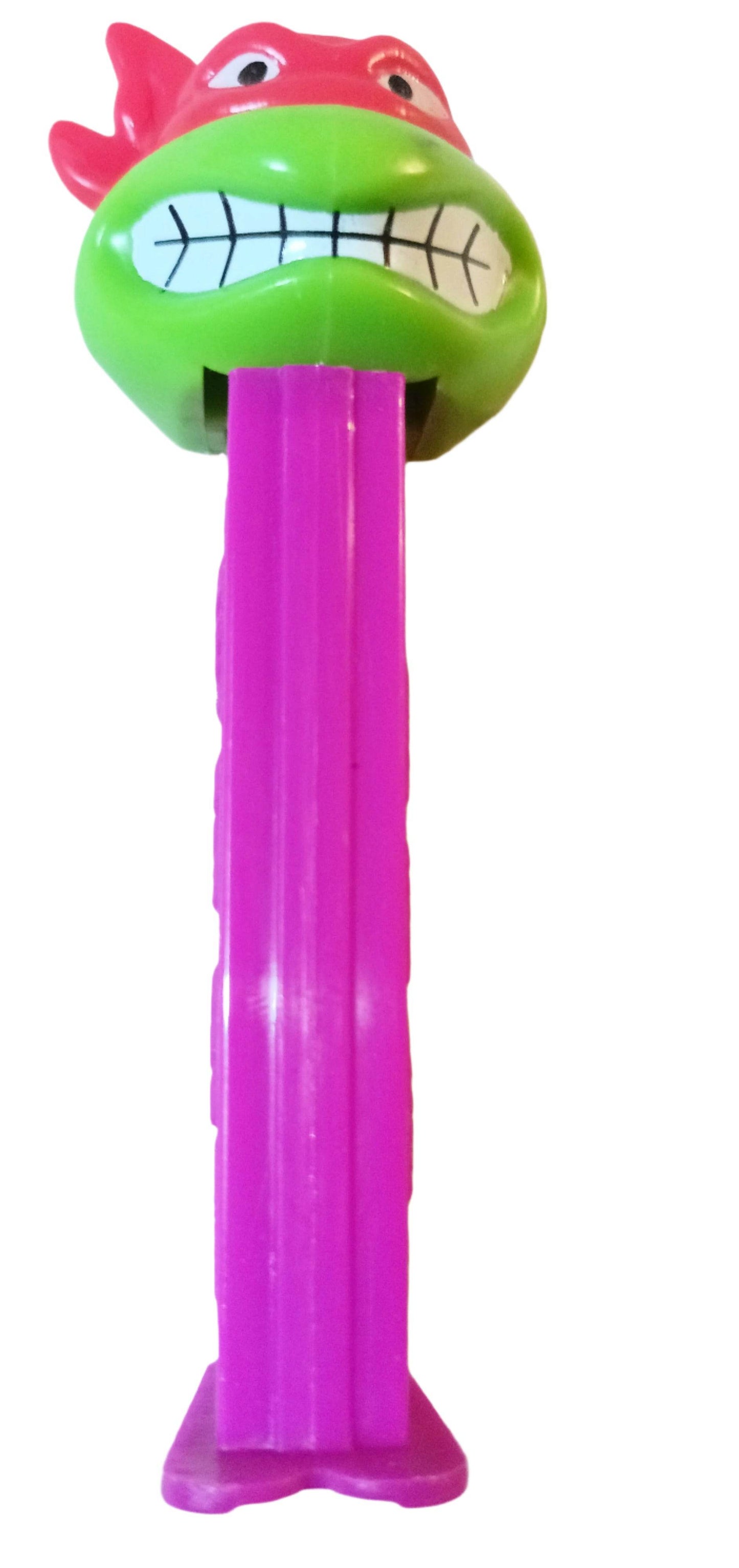 Pez Teenage Mutant Ninja Turtles Raphael Angry Dispenser 1994 Purple - TulipStuff