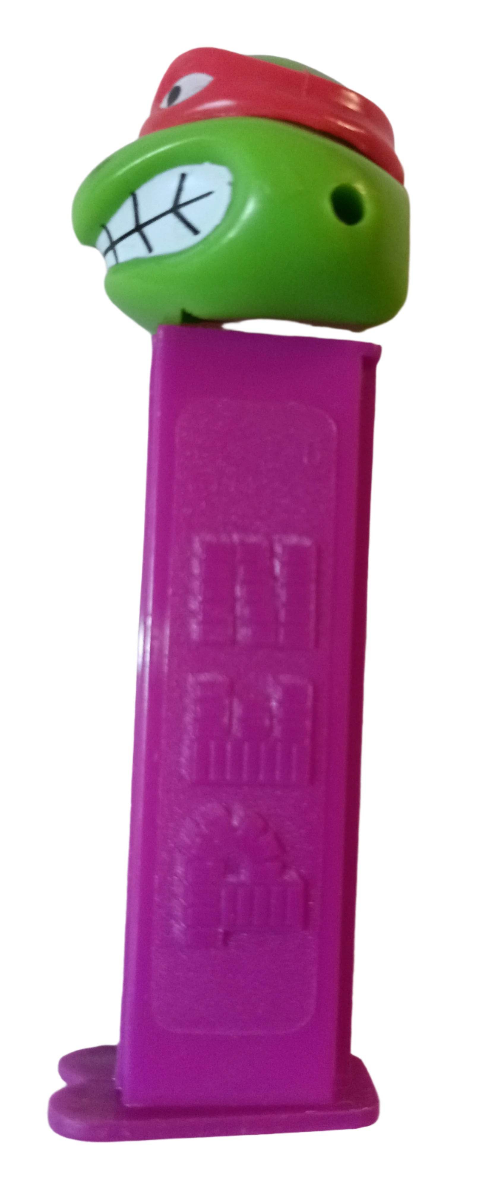 Pez Teenage Mutant Ninja Turtles Raphael Angry Dispenser 1994 Purple - TulipStuff