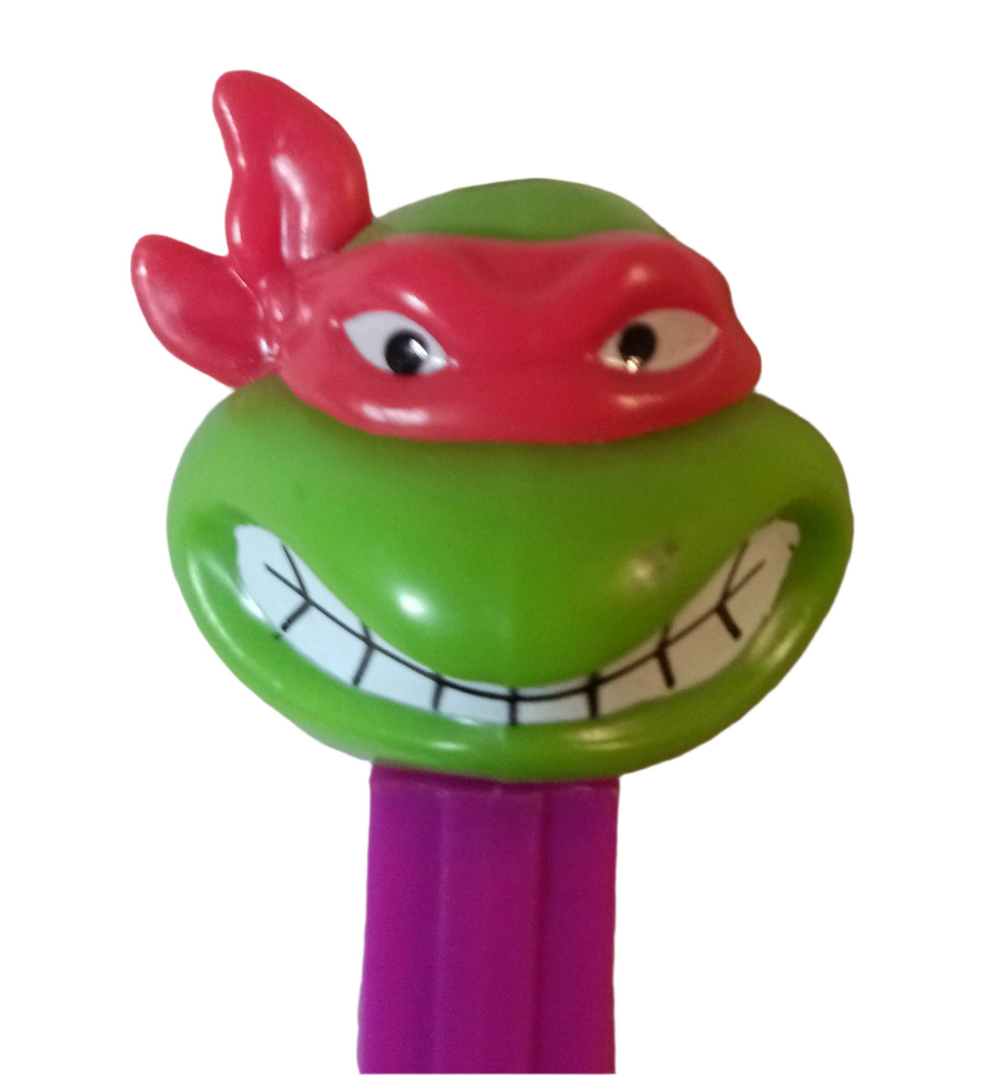 Pez Teenage Mutant Ninja Turtles Raphael Angry Dispenser 1994 Purple - TulipStuff