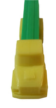 Load image into Gallery viewer, Pez Truck D Yellow Cab Green Trailer Candy Dispenser 1991 Slovenia - TulipStuff
