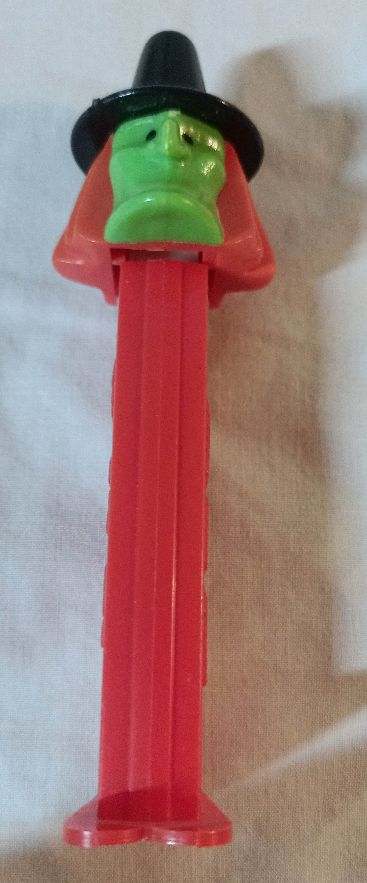 Pez Witch Candy Dispenser Halloween Red Green Yugoslavia 1990's - TulipStuff