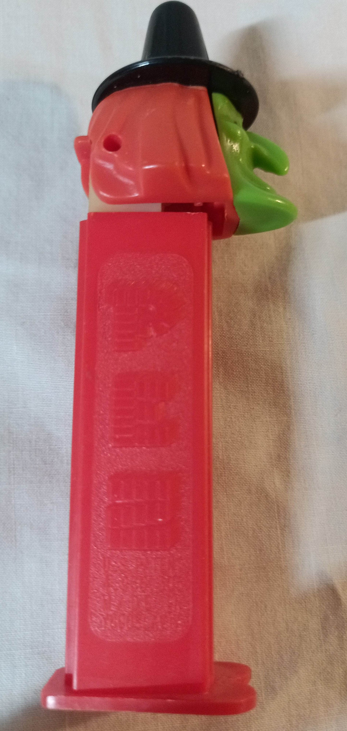 Pez Witch Candy Dispenser Halloween Red Green Yugoslavia 1990's - TulipStuff