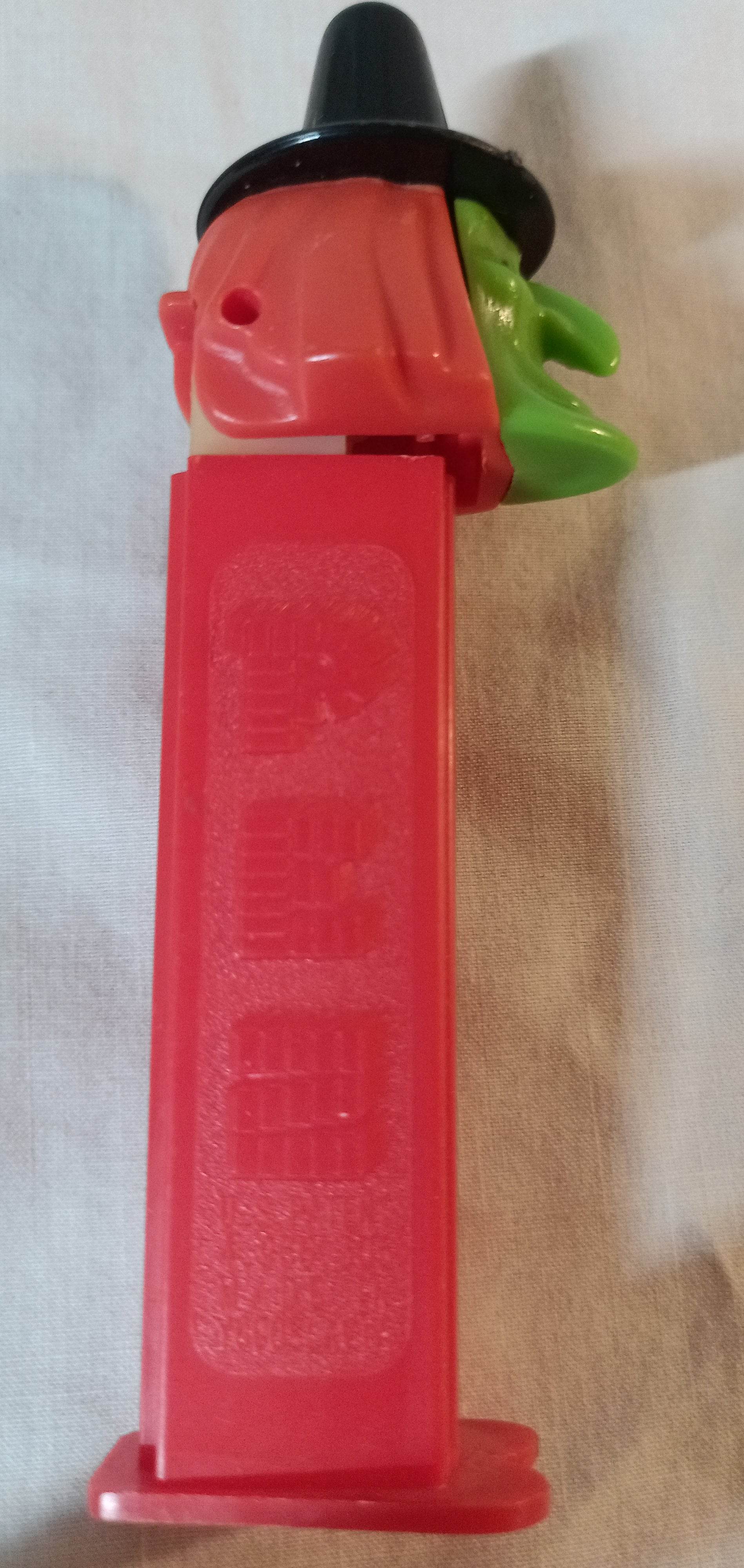 Pez Witch Candy Dispenser Halloween Red Green Yugoslavia 1990's - TulipStuff