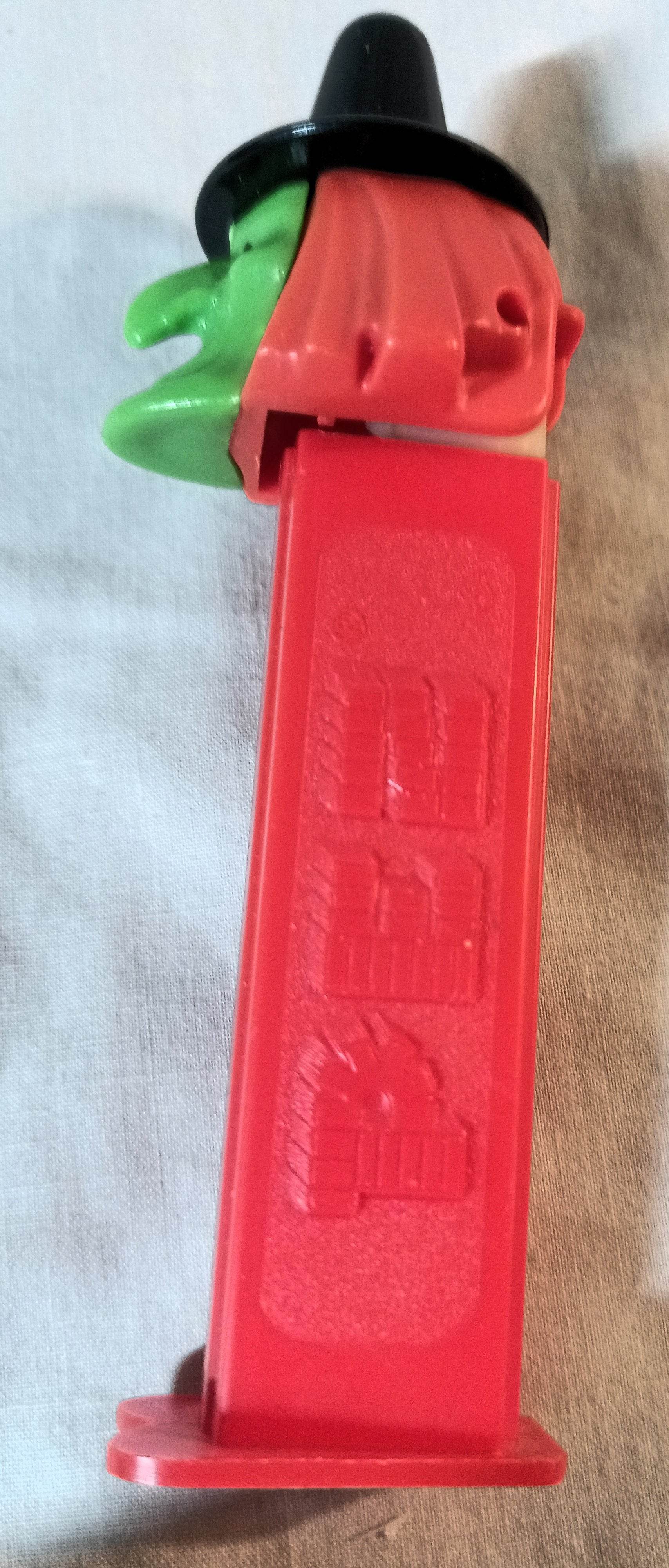 Pez Witch Candy Dispenser Halloween Red Green Yugoslavia 1990's - TulipStuff