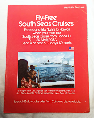 Pacific Far East Line Mariposa 1975 31-Day South Seas Cruises Brochure - TulipStuff