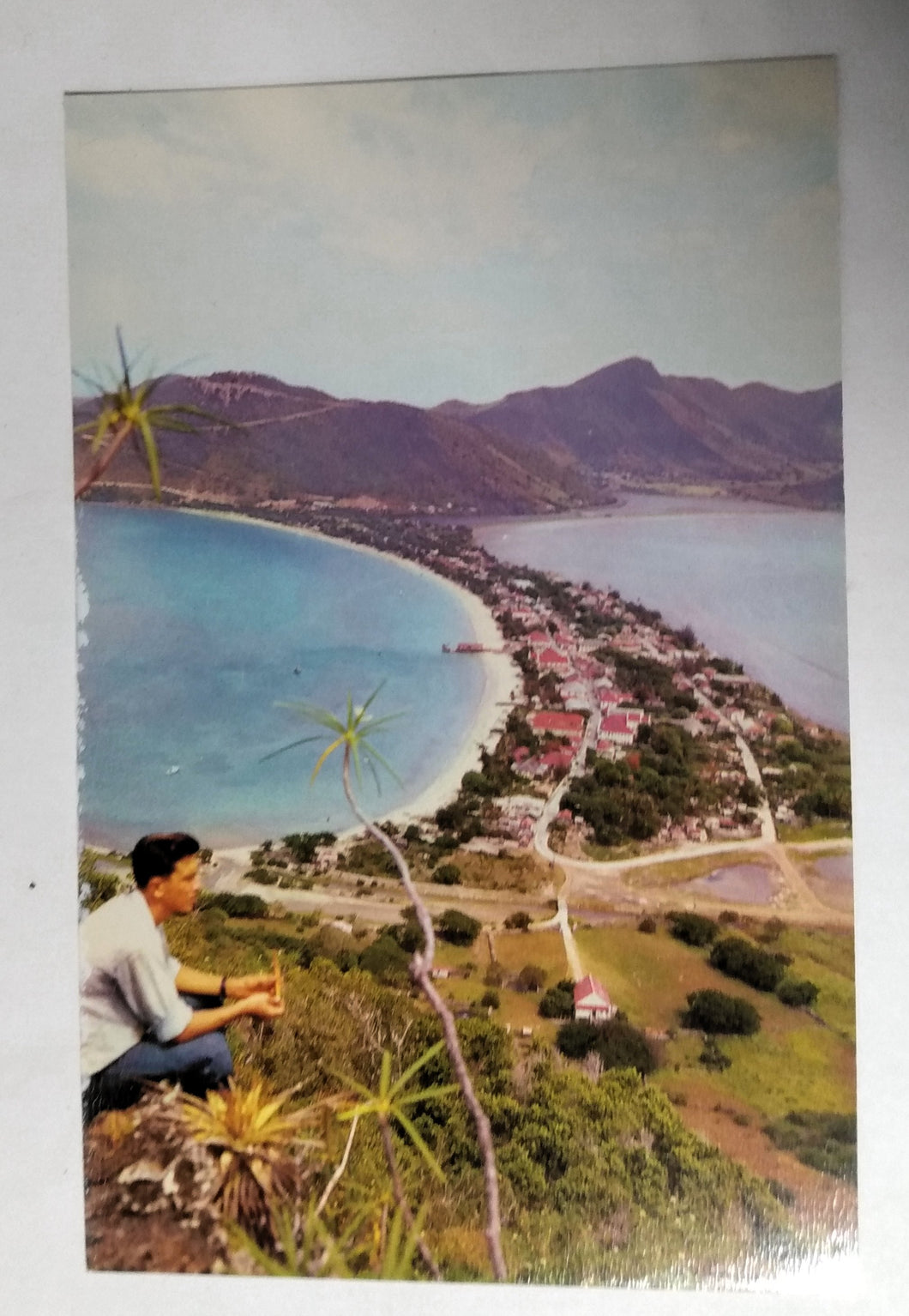 Philipsburg St Maarten Netherlands Antilles Town Harbor 1960's - TulipStuff