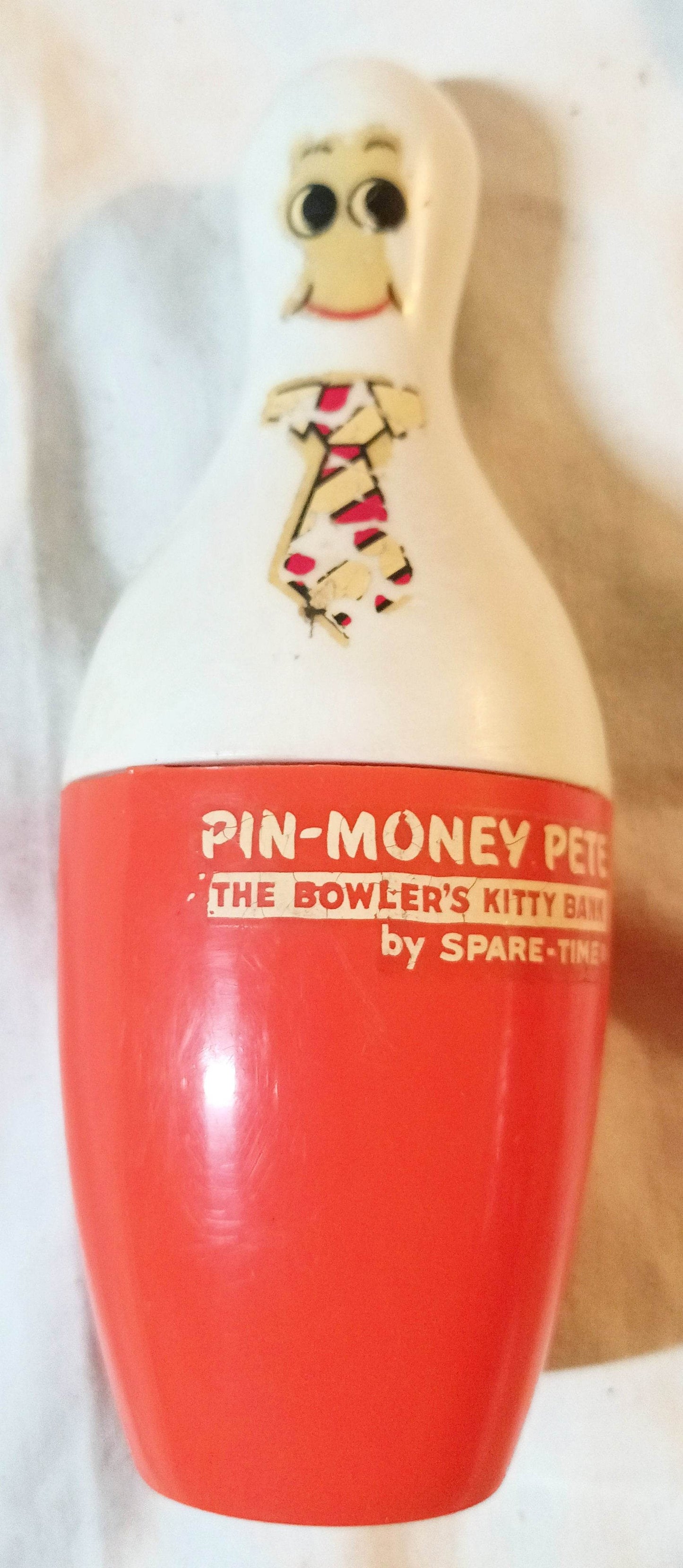 Pin-Money Pete The Bowler's Kitty Bank By Spare Time 1972 - TulipStuff
