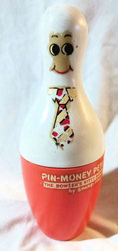 Pin-Money Pete The Bowler's Kitty Bank By Spare Time 1972 - TulipStuff