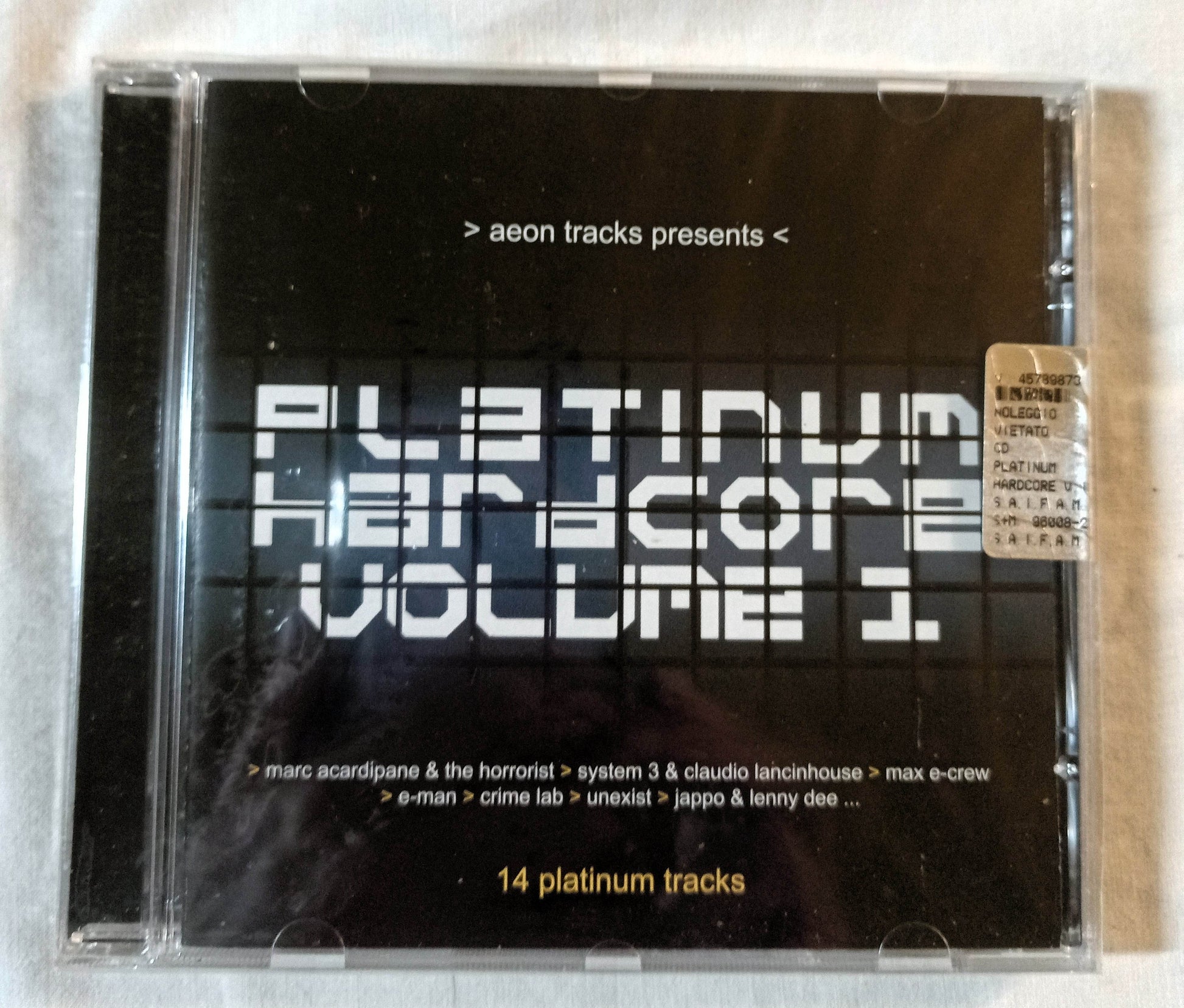 Platinum Hardcore Volume 1 Techno Gabber Comp Album CD 2001 - TulipStuff