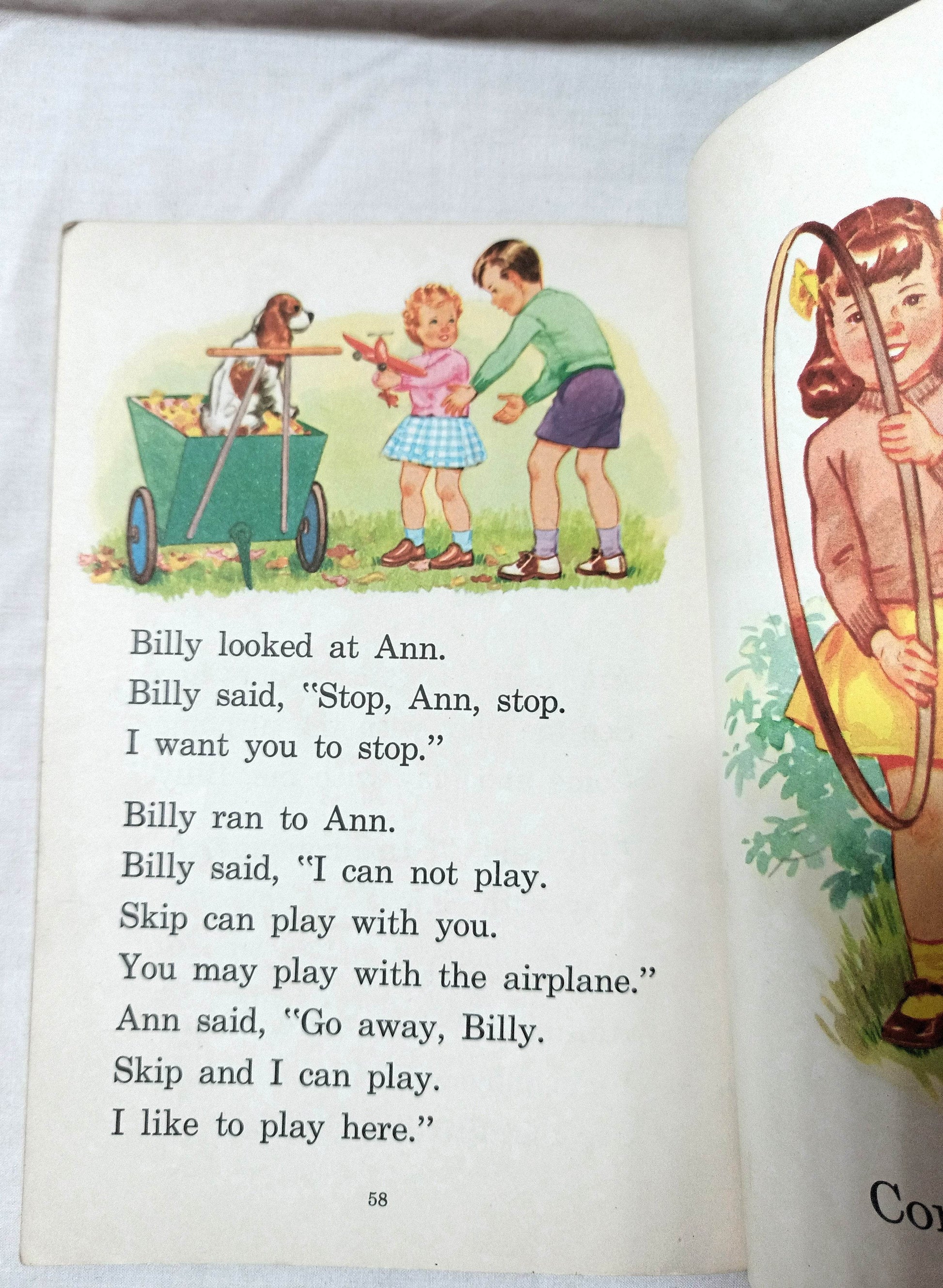 Play With Us - Second Level Pre-Primer Elementary School Reader 1954 - TulipStuff