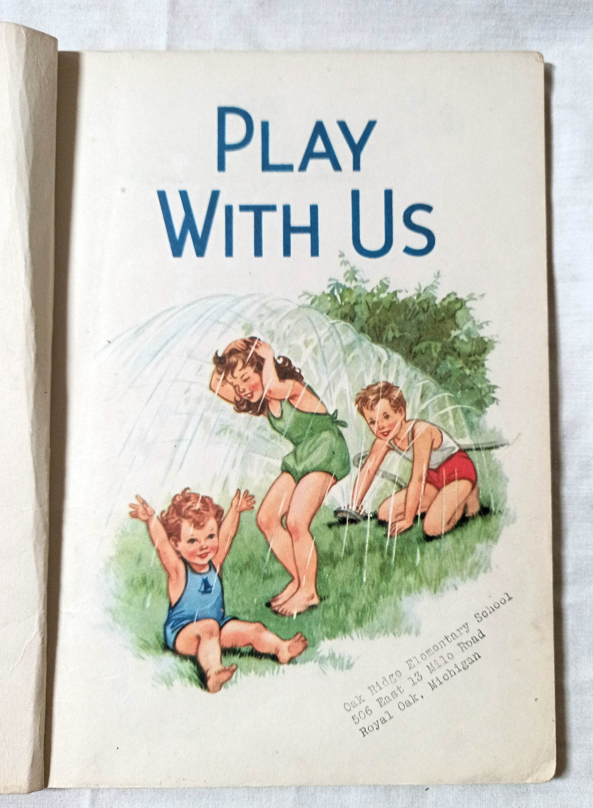 Play With Us - Second Level Pre-Primer Elementary School Reader 1954 - TulipStuff
