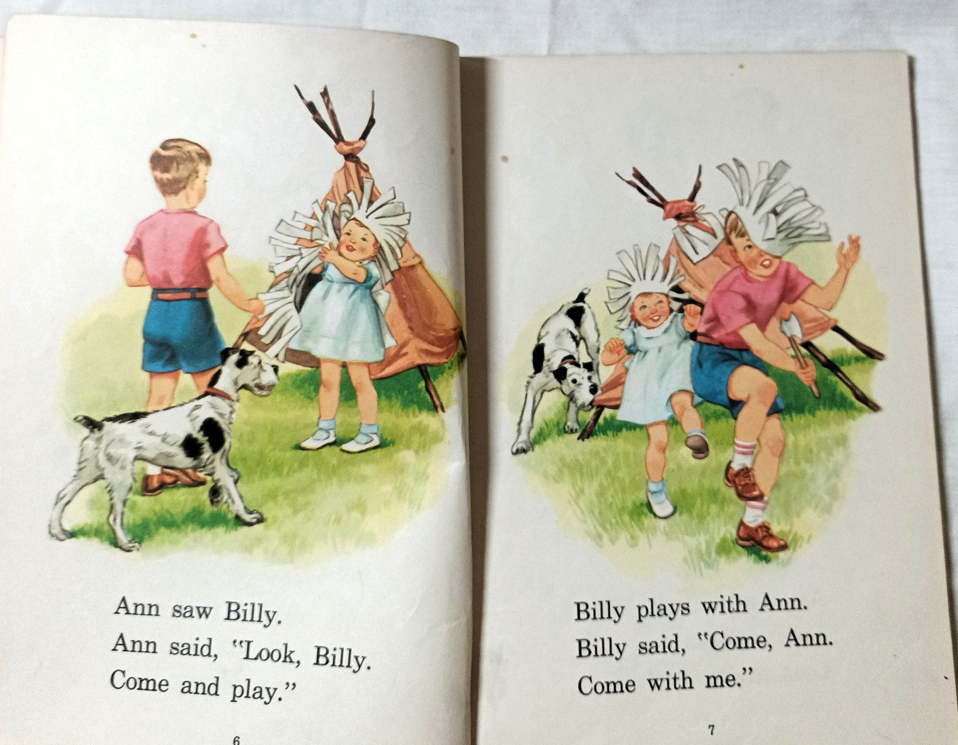 Play With Us - Second Level Pre-Primer Elementary School Reader 1954 - TulipStuff