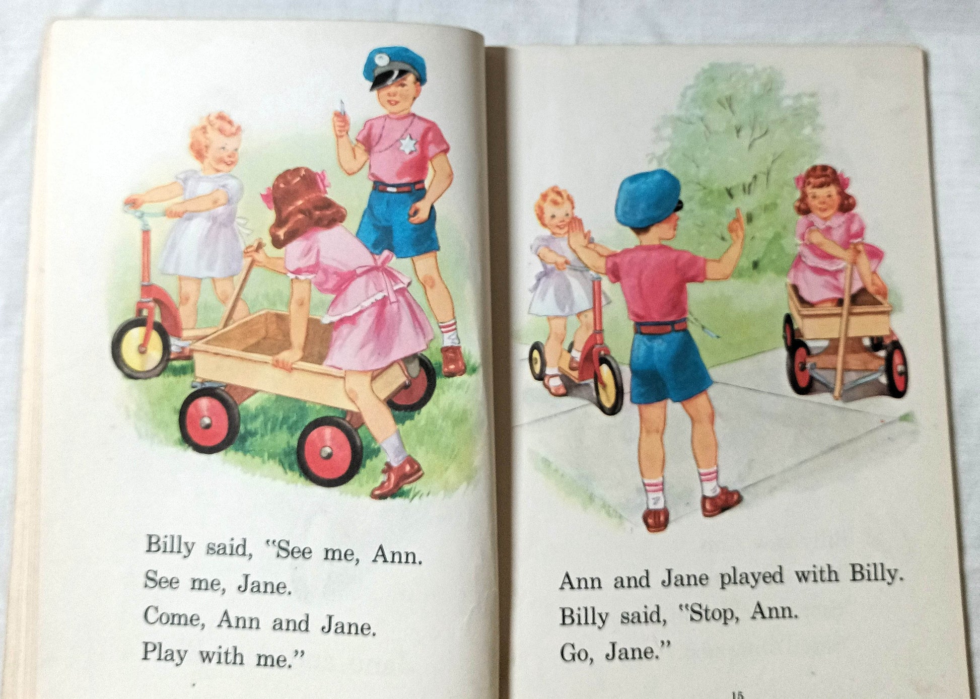 Play With Us - Second Level Pre-Primer Elementary School Reader 1954 - TulipStuff