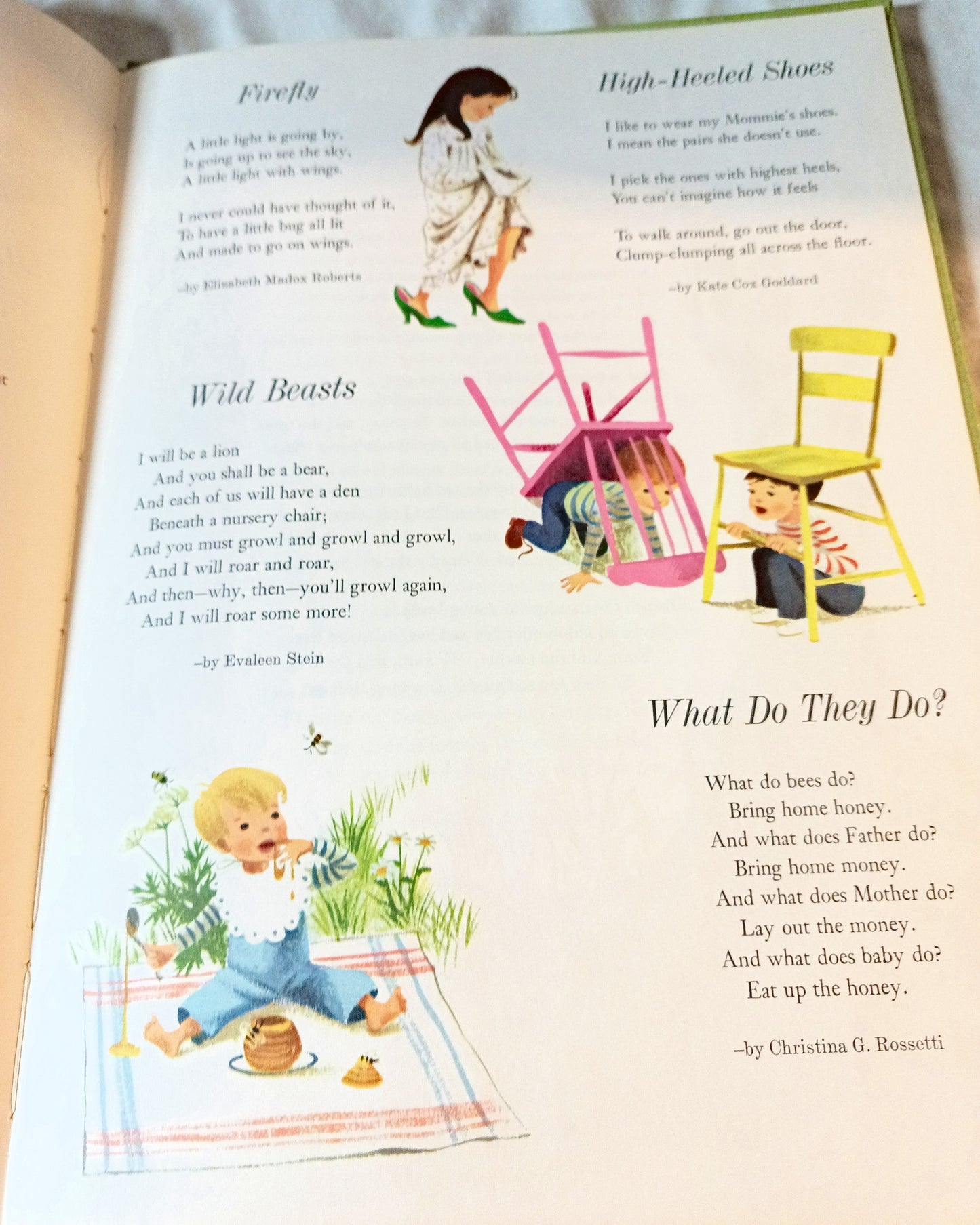 Poems To Read To The Very Young Hardcover Dagmar Wilson 1961 1st Ed - TulipStuff