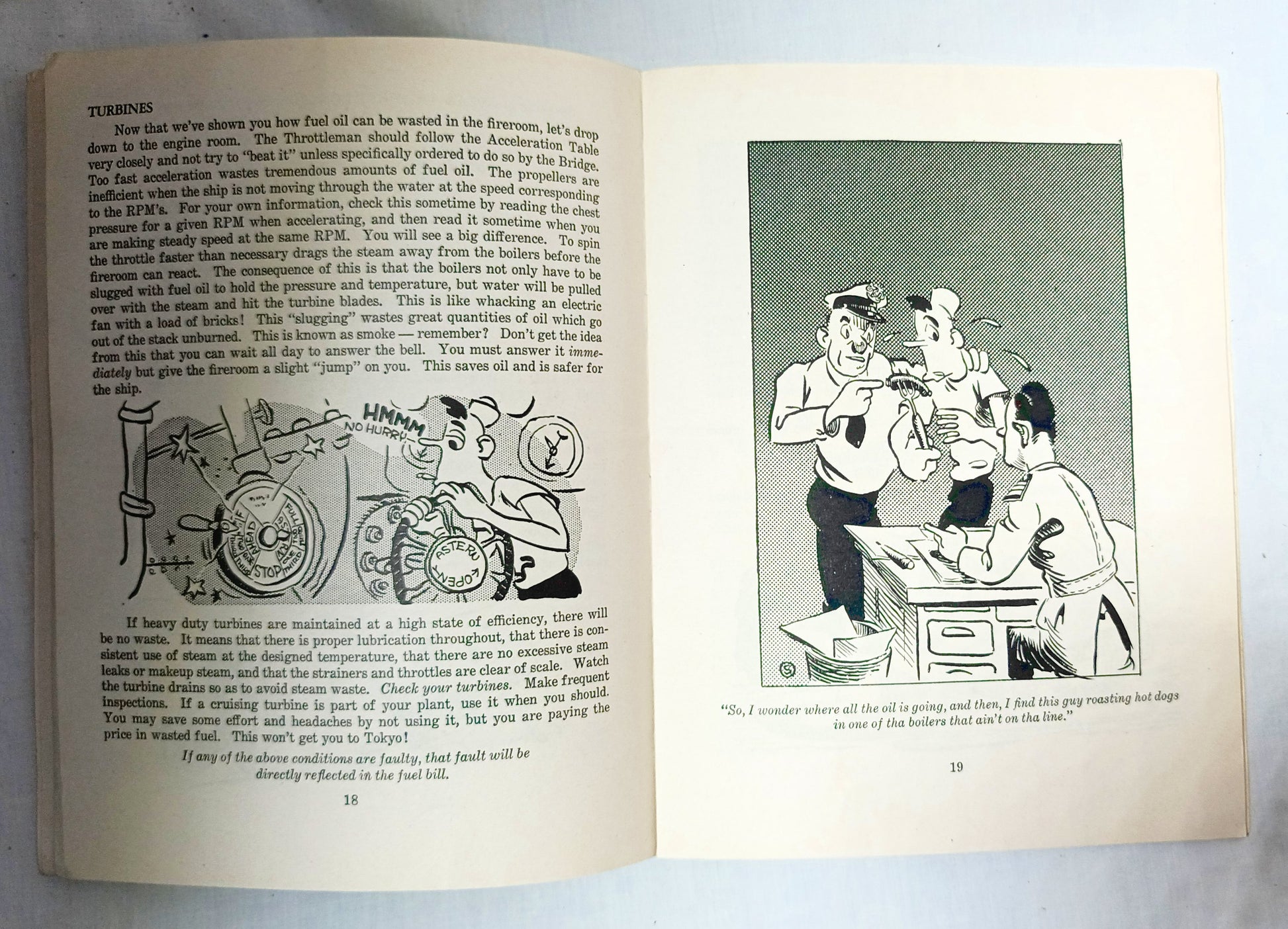 Pointers On Traveling To Tokyo Don't Waste That Fuel Oil US Navy 1945 - TulipStuff