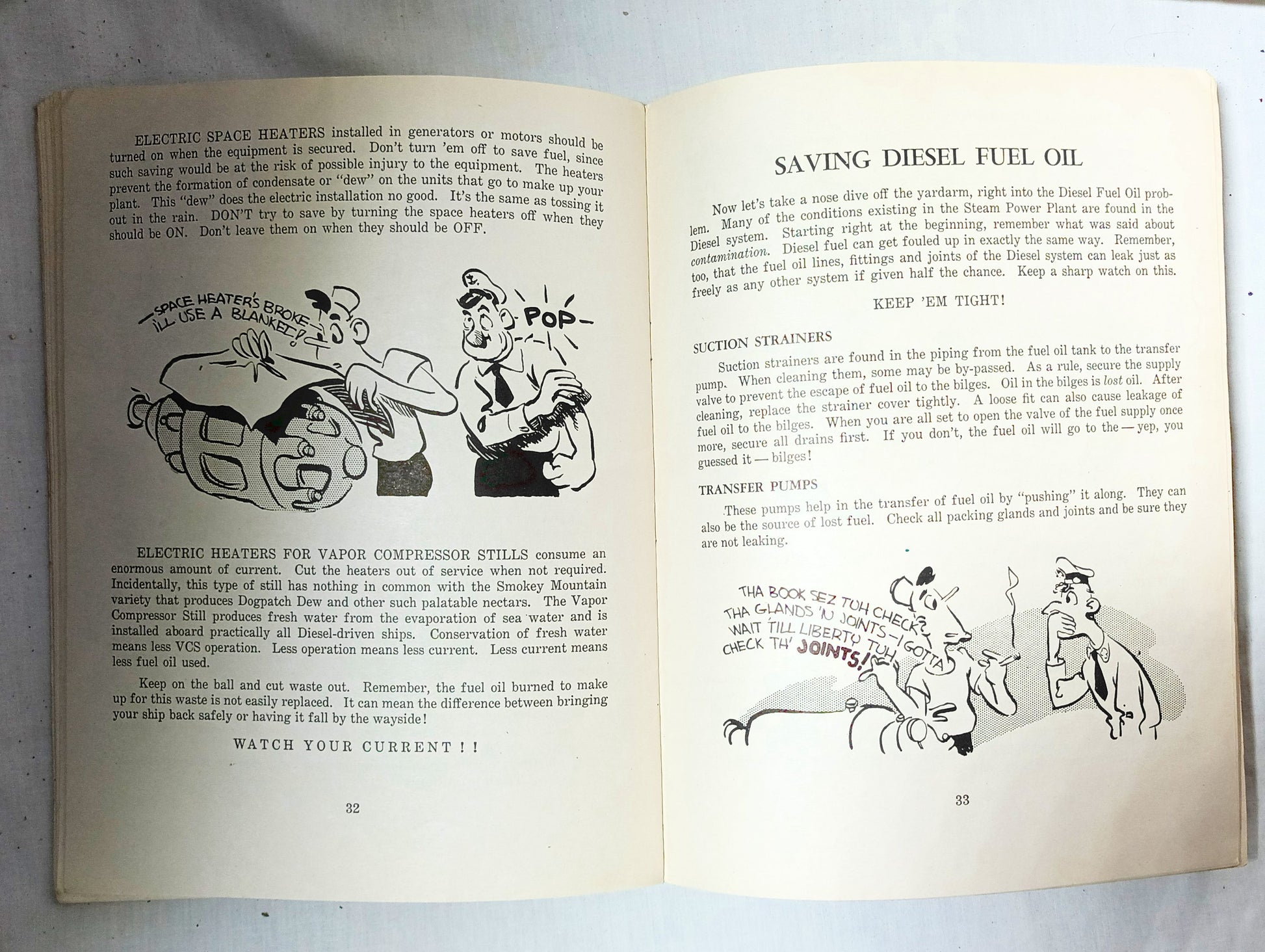 Pointers On Traveling To Tokyo Don't Waste That Fuel Oil US Navy 1945 - TulipStuff