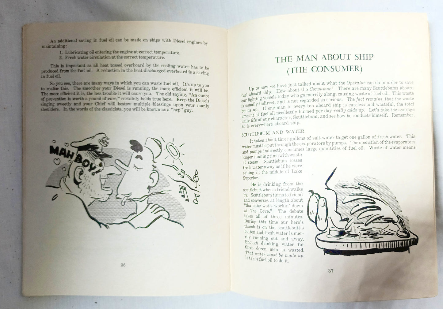 Pointers On Traveling To Tokyo Don't Waste That Fuel Oil US Navy 1945 - TulipStuff