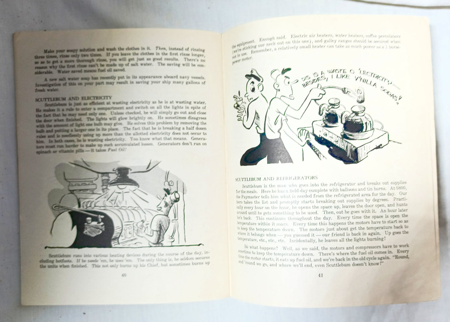 Pointers On Traveling To Tokyo Don't Waste That Fuel Oil US Navy 1945 - TulipStuff