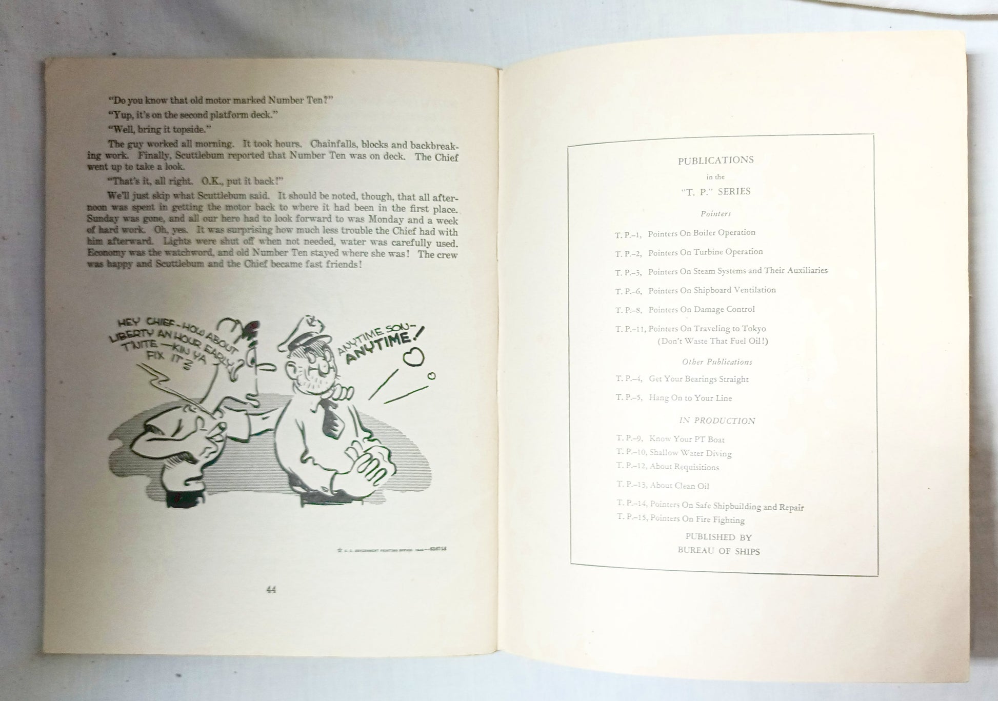 Pointers On Traveling To Tokyo Don't Waste That Fuel Oil US Navy 1945 - TulipStuff