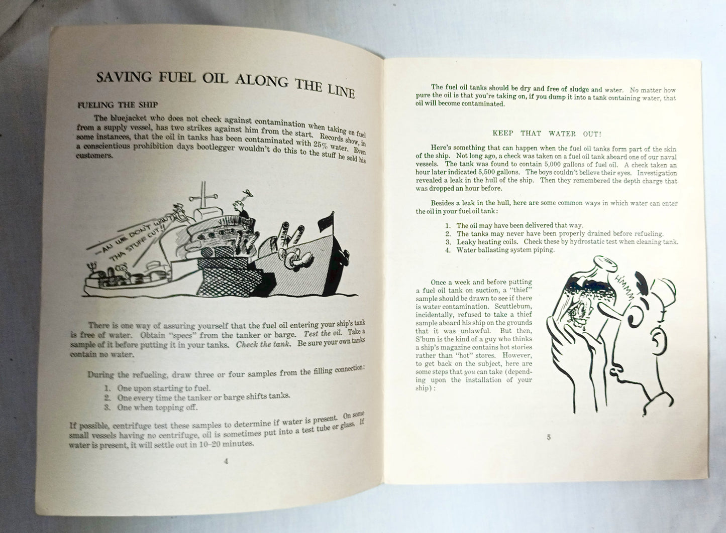 Pointers On Traveling To Tokyo Don't Waste That Fuel Oil US Navy 1945 - TulipStuff