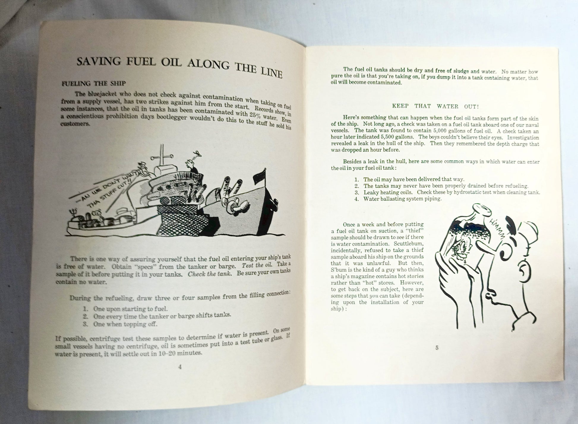 Pointers On Traveling To Tokyo Don't Waste That Fuel Oil US Navy 1945 - TulipStuff