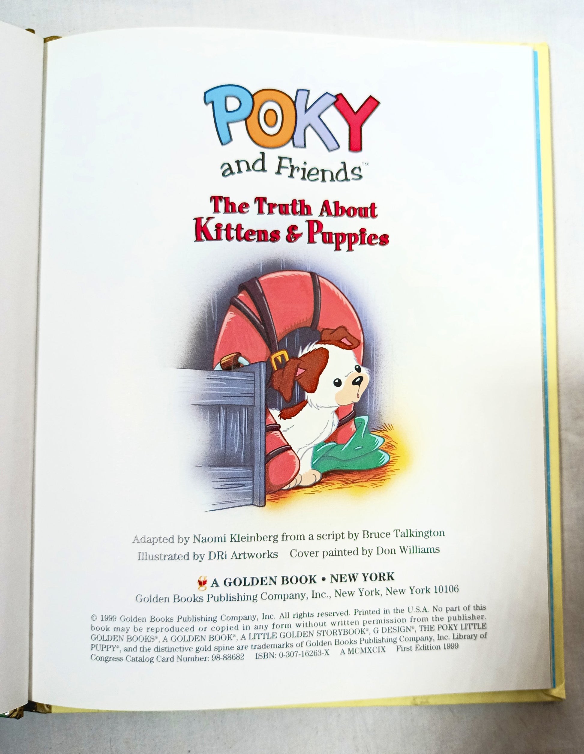 Poky And Friends The Truth About Kittens And Puppies Golden Books 1999 - TulipStuff
