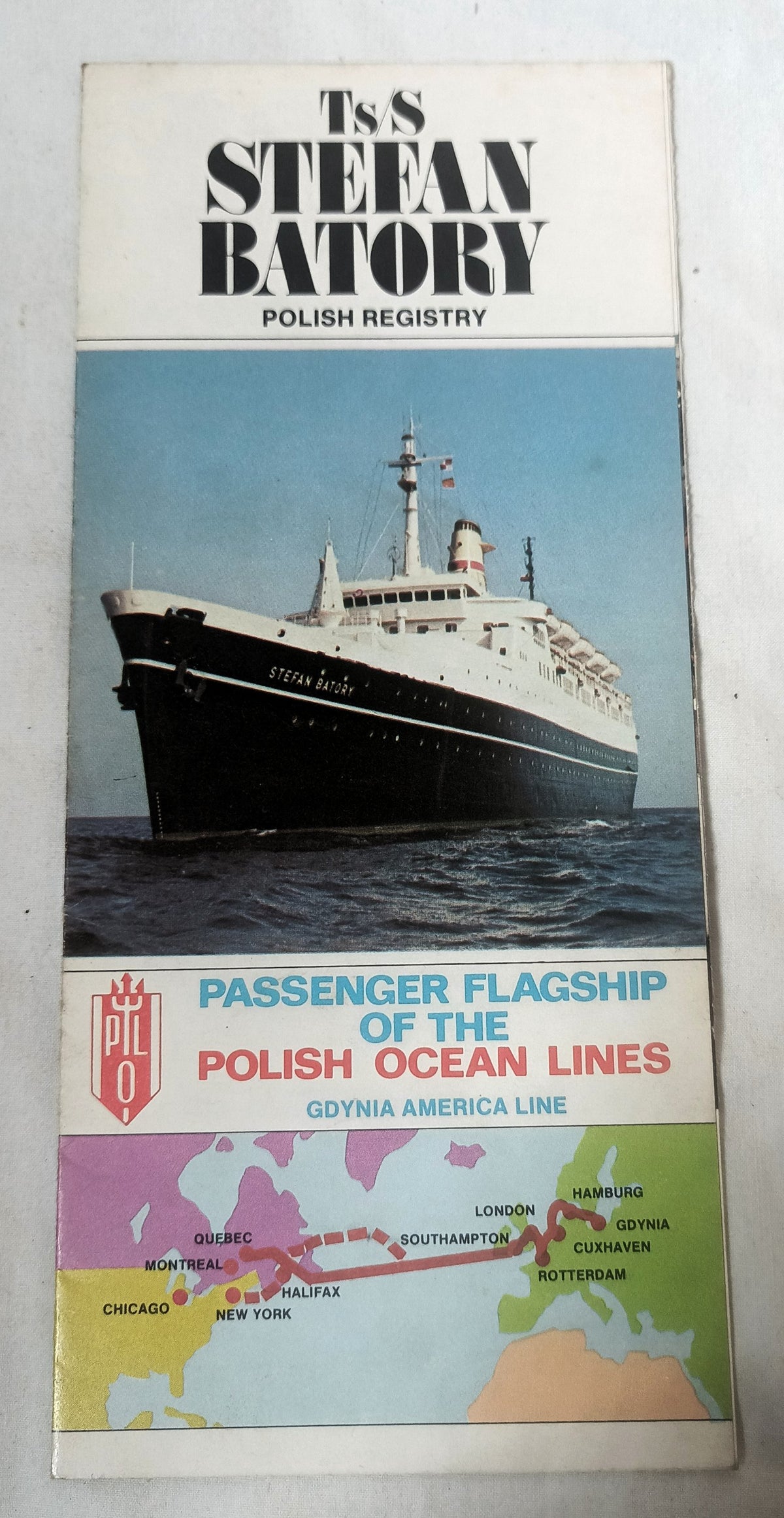 Polish Ocean Lines (Gdynia America Line) Stefan Batory Brochure 1974 - TulipStuff