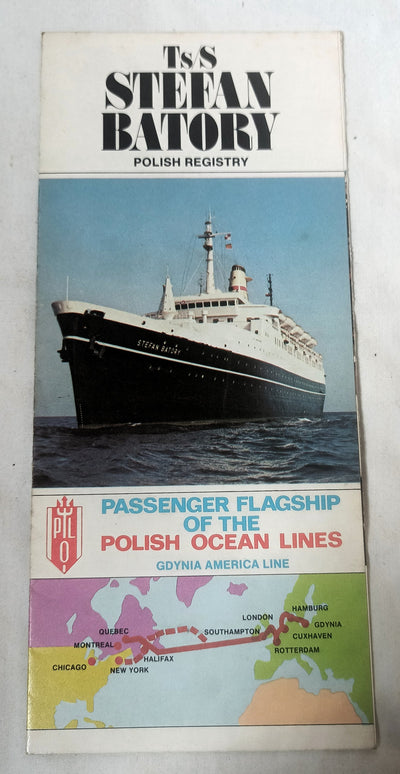 Polish Ocean Lines (Gdynia America Line) Stefan Batory Brochure 1974 - TulipStuff