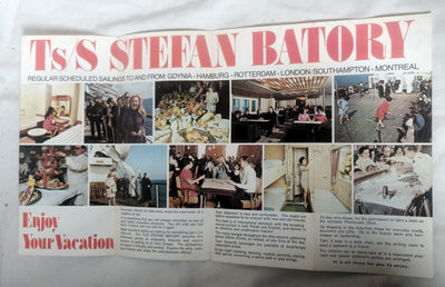 Polish Ocean Lines (Gdynia America Line) Stefan Batory Brochure 1974 - TulipStuff