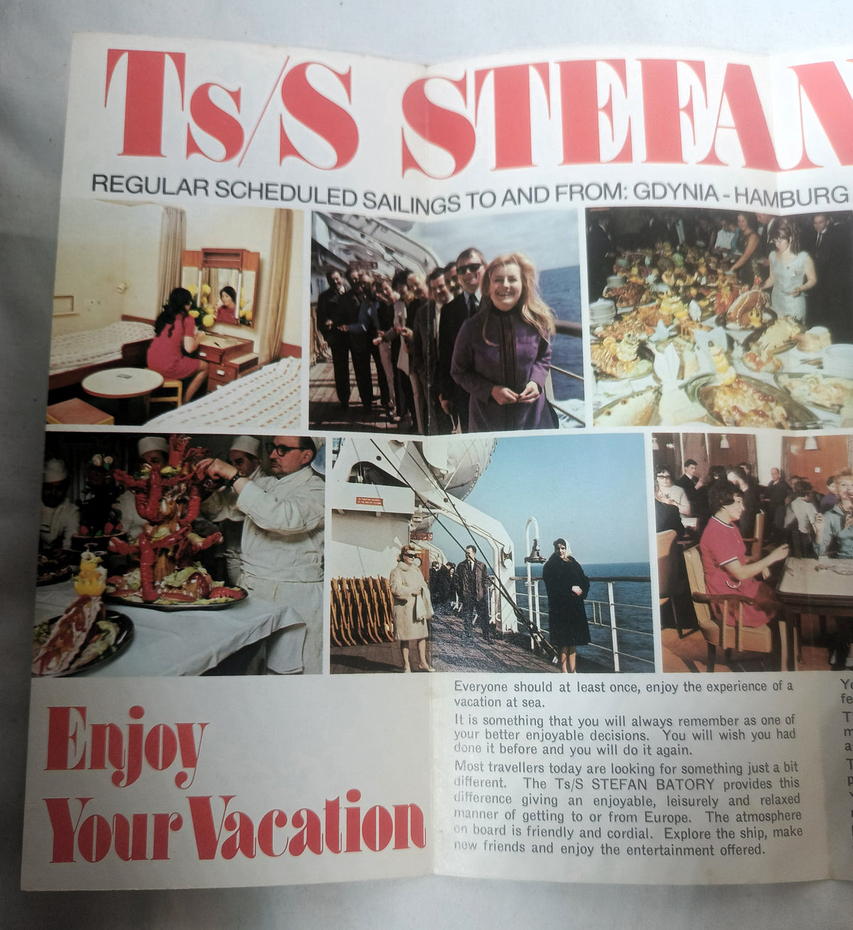 Polish Ocean Lines (Gdynia America Line) Stefan Batory Brochure 1974 - TulipStuff