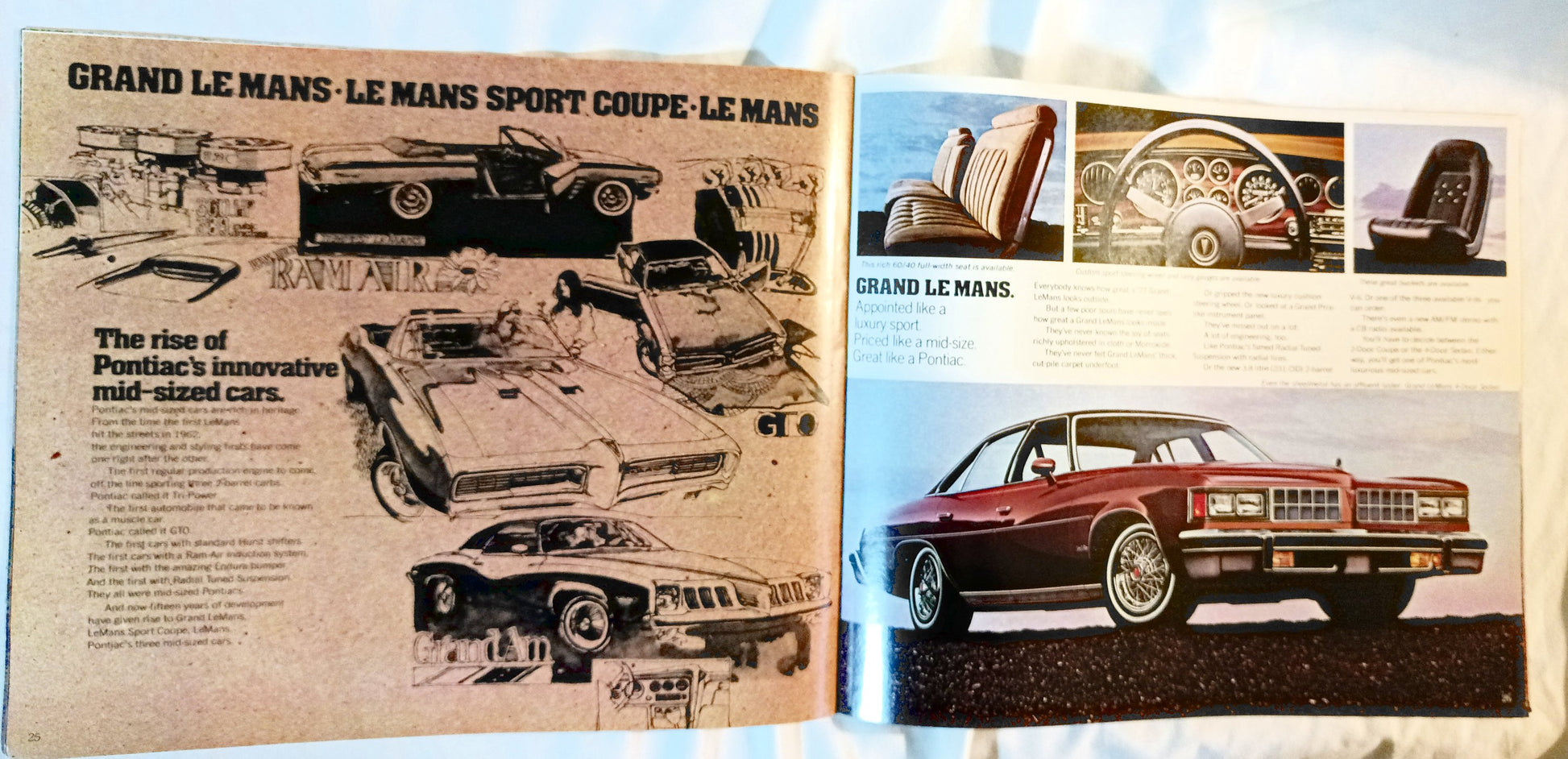 Pontiac 1977 Dealer Showroom Sales Brochure 50th Anniversary - TulipStuff