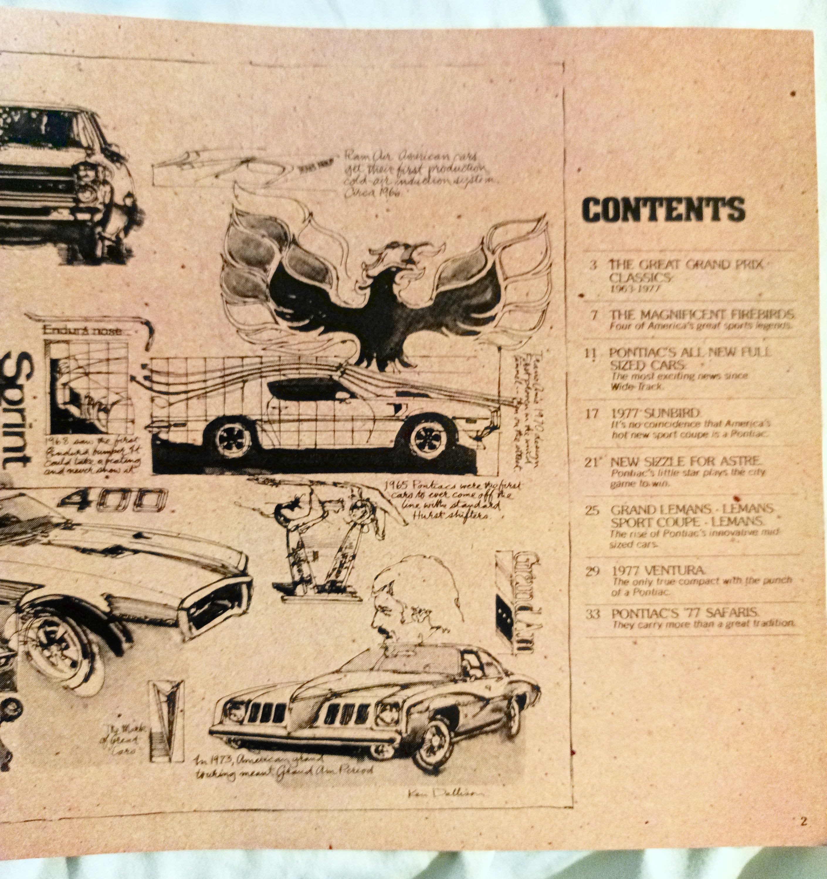 Pontiac 1977 Dealer Showroom Sales Brochure 50th Anniversary