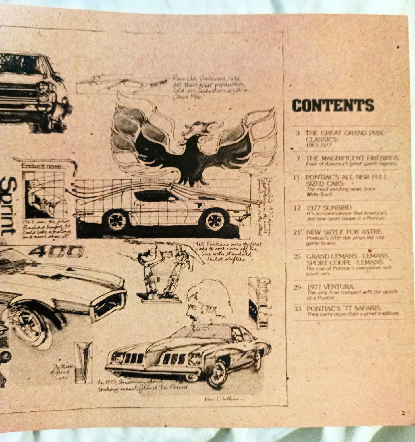 Pontiac 1977 Dealer Showroom Sales Brochure 50th Anniversary - TulipStuff