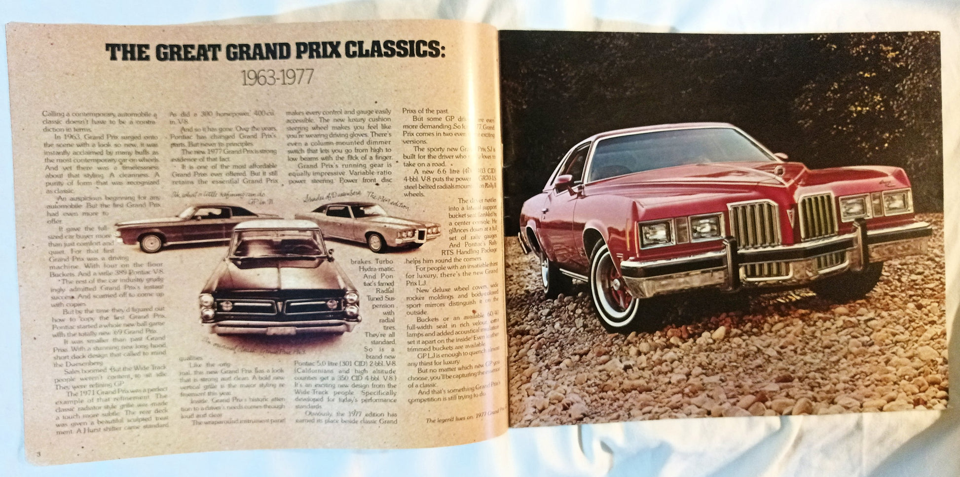 Pontiac 1977 Dealer Showroom Sales Brochure 50th Anniversary - TulipStuff