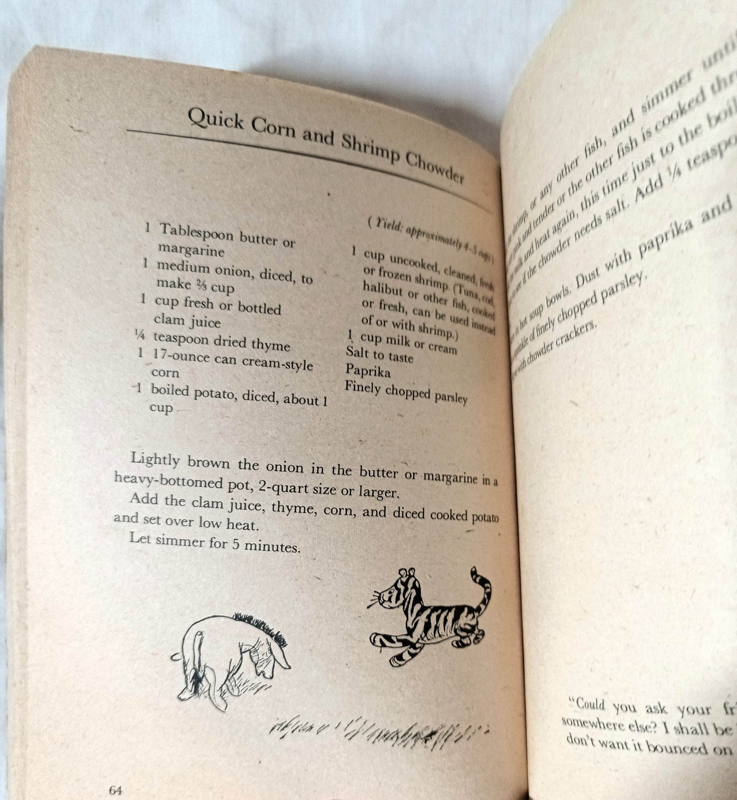 The Pooh Cook Book Milne/Ellison Paperback Dell Yearling 1976 - TulipStuff