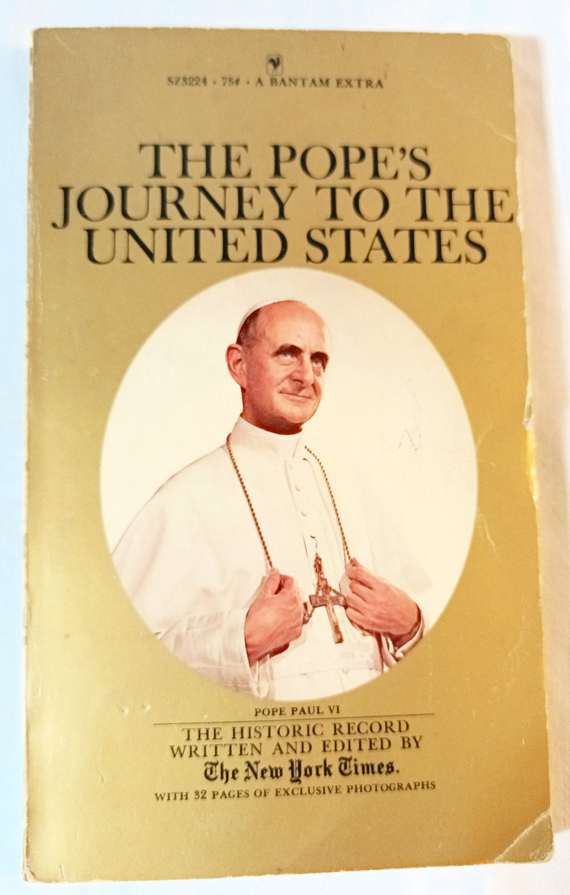 The Pope's Journey To The United States Pope Paul VI NY Times 1965 - TulipStuff