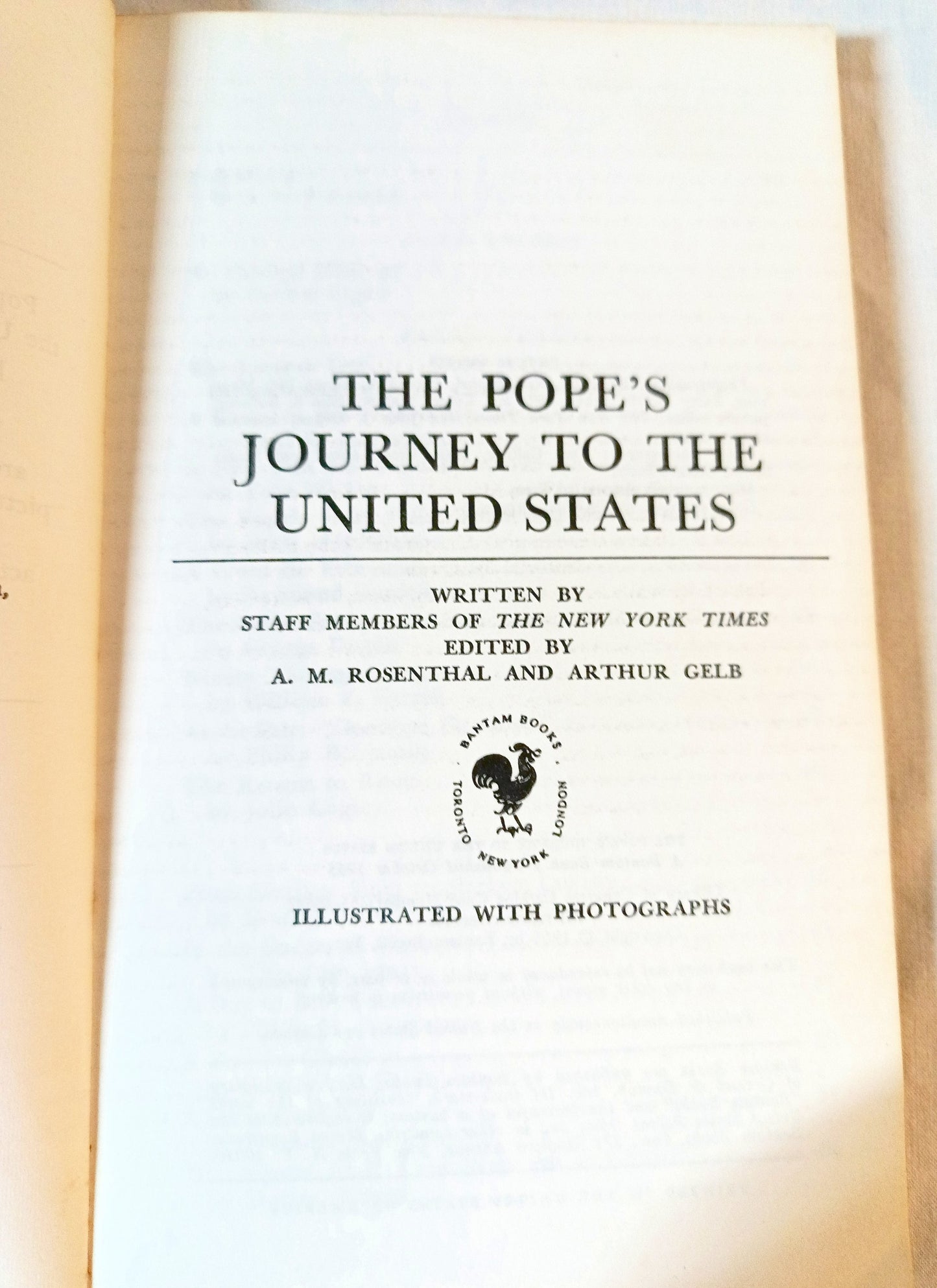 The Pope's Journey To The United States Pope Paul VI NY Times 1965 - TulipStuff