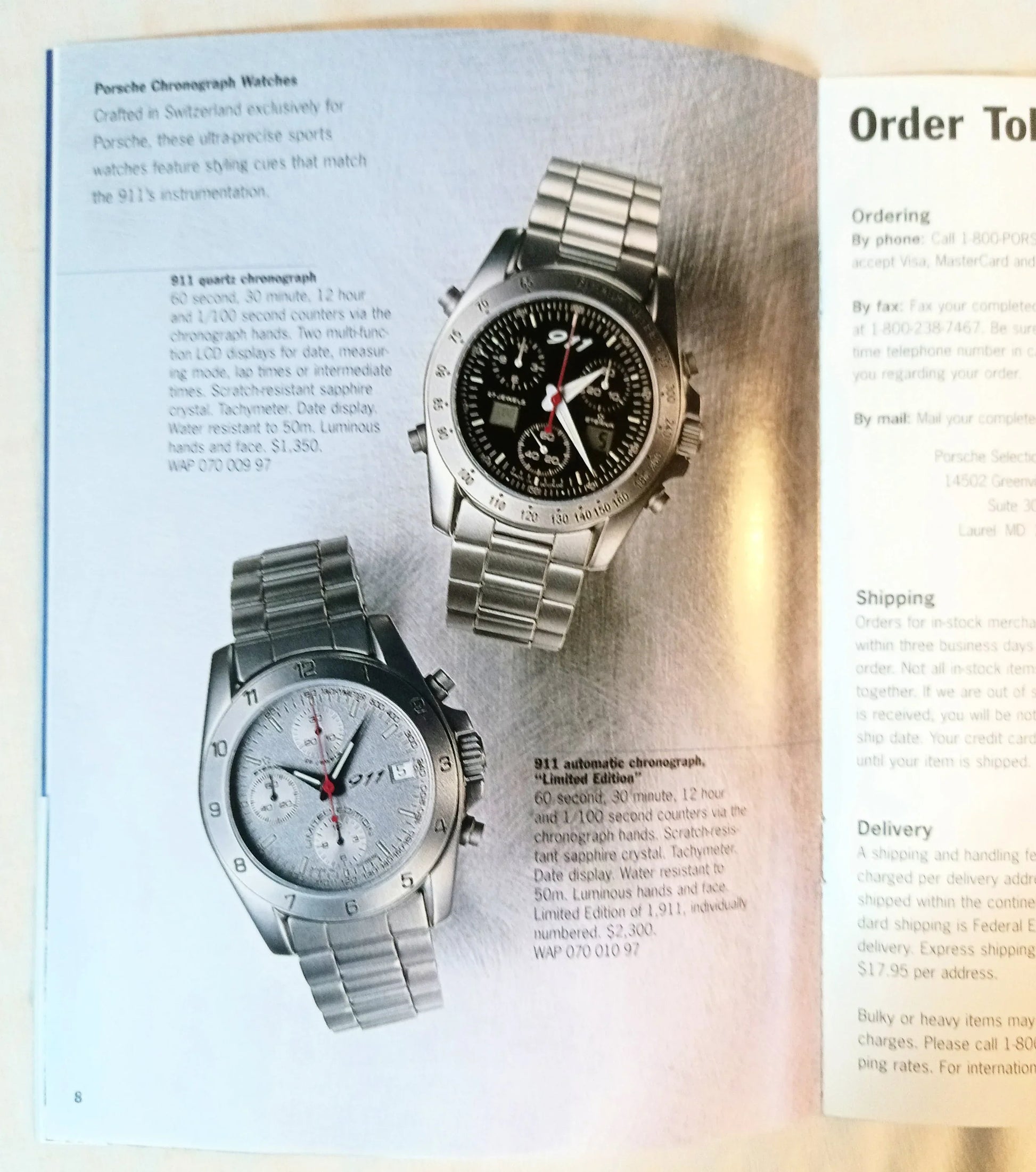 Porsche Selection Preview 1998 Catalog Accessories Clothing Bikes - TulipStuff