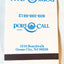 Port-O-Call Hotel Ocean City New Jersey Matchbook Cover 1980's - TulipStuff