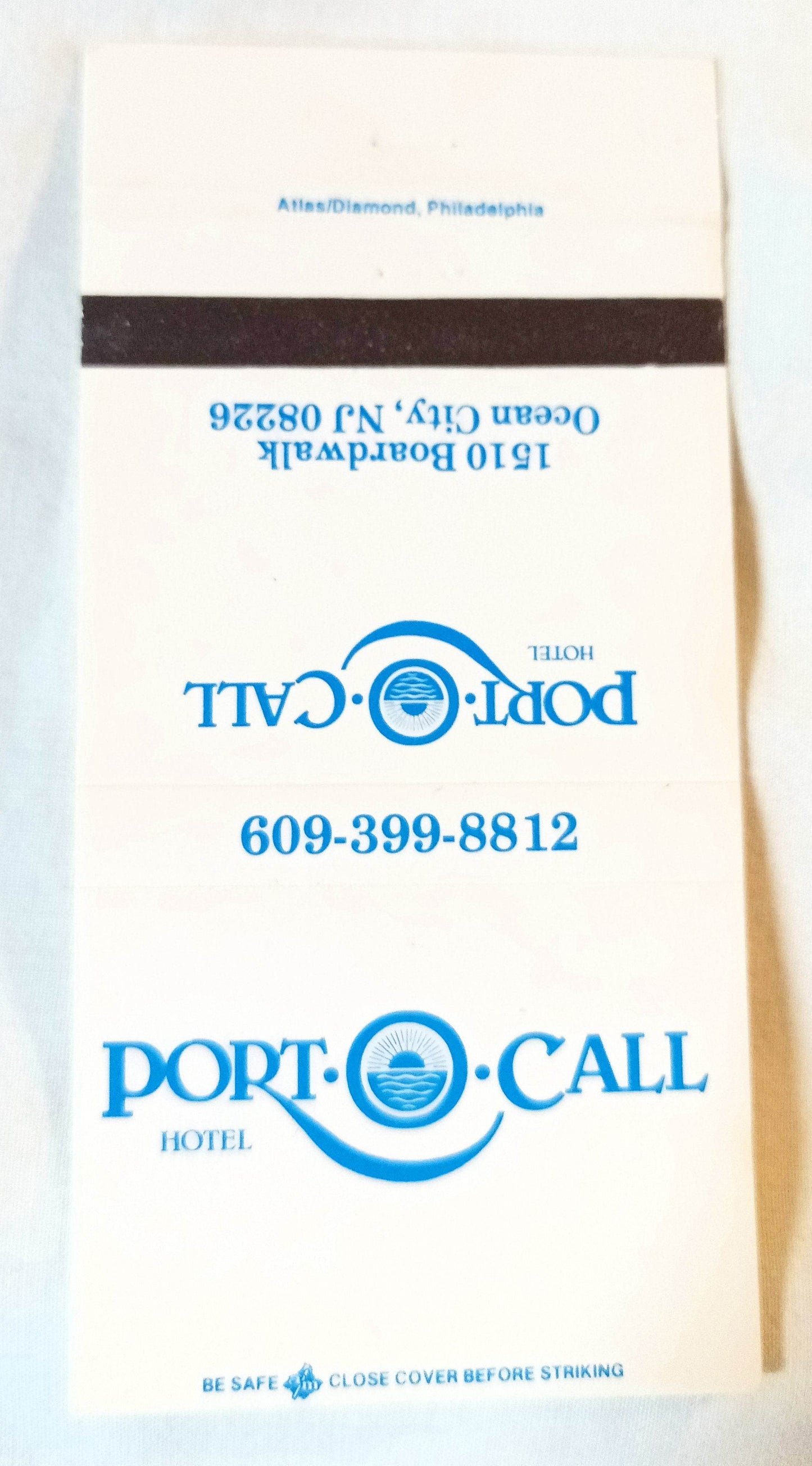 Port-O-Call Hotel Ocean City New Jersey Matchbook Cover 1980's - TulipStuff