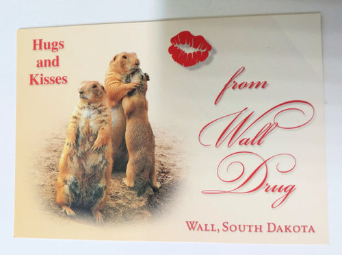 Prairie Dogs Hugs And Kisses From Wall Drug South Dakota Postcard - TulipStuff
