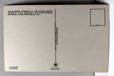 38th President Gerald Ford Oval Office White House Washington DC Postcard - TulipStuff