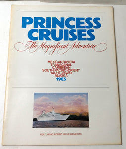 Princess Cruises 1983 Brochure Love Boat Island / Pacific / Sun Princess - TulipStuff