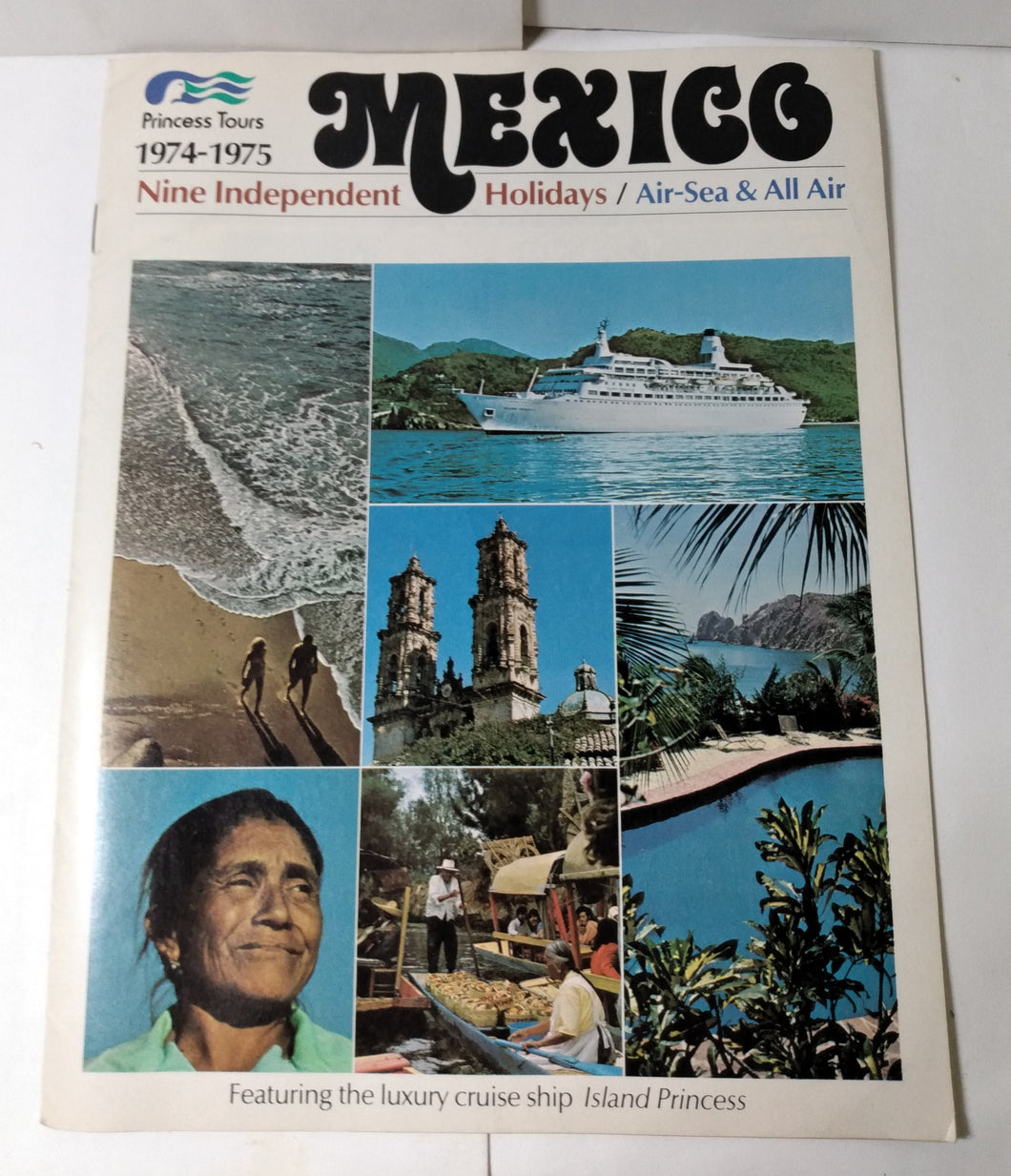 Princess Tours M/S Island Princess 1974-75 Mexico Cruise Brochure - TulipStuff