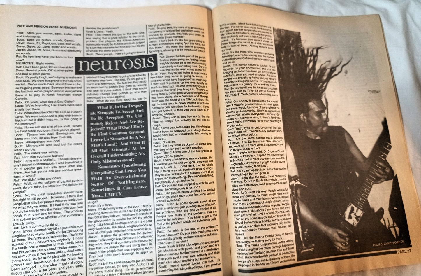 Profane Existence #7 December 1989 Anarcho Punk Zine Oi Polloi Neurosis - TulipStuff