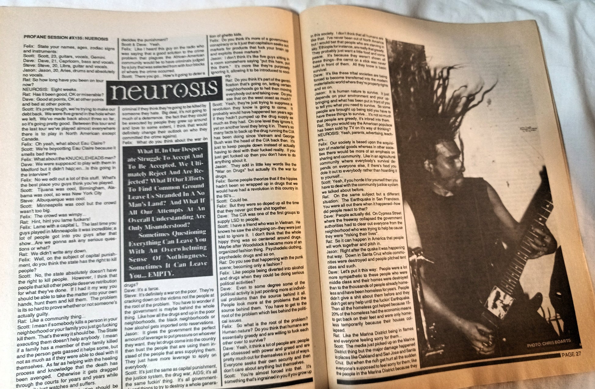 Profane Existence #7 December 1989 Anarcho Punk Zine Oi Polloi Neurosis - TulipStuff