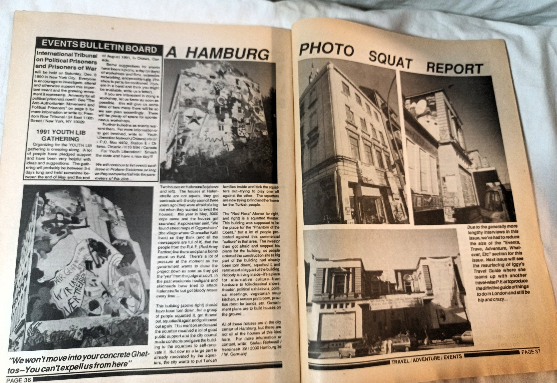 Profane Existence #7 December 1989 Anarcho Punk Zine Oi Polloi Neurosis - TulipStuff