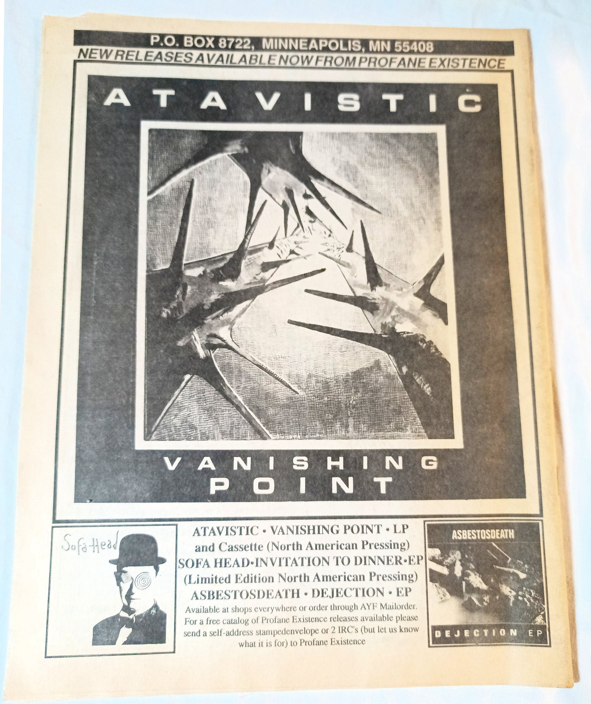 Profane Existence #7 December 1989 Anarcho Punk Zine Oi Polloi Neurosis - TulipStuff